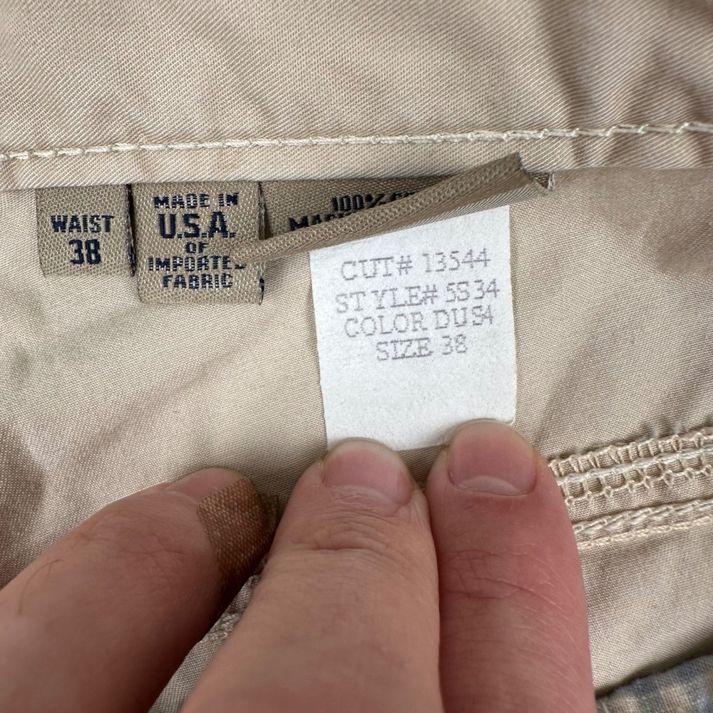 Bill's Khakis Pants Mens 38x30 M2 Standard Fit Chinos Tan Beige Cotton USA Made - Picture 5 of 9